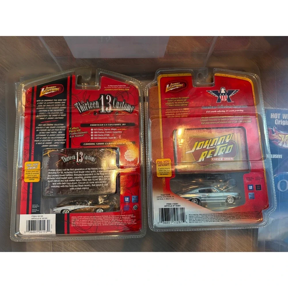 Johnny Lightning 1969 Pontiac Firebird‎ 1966 Dodge Charger Diecast 1:64 Lot New